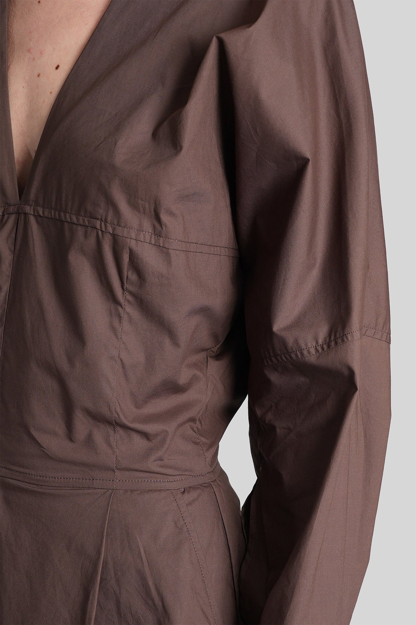 Drew 3123 Jumpsuit Brown Cotton Abbigliamento