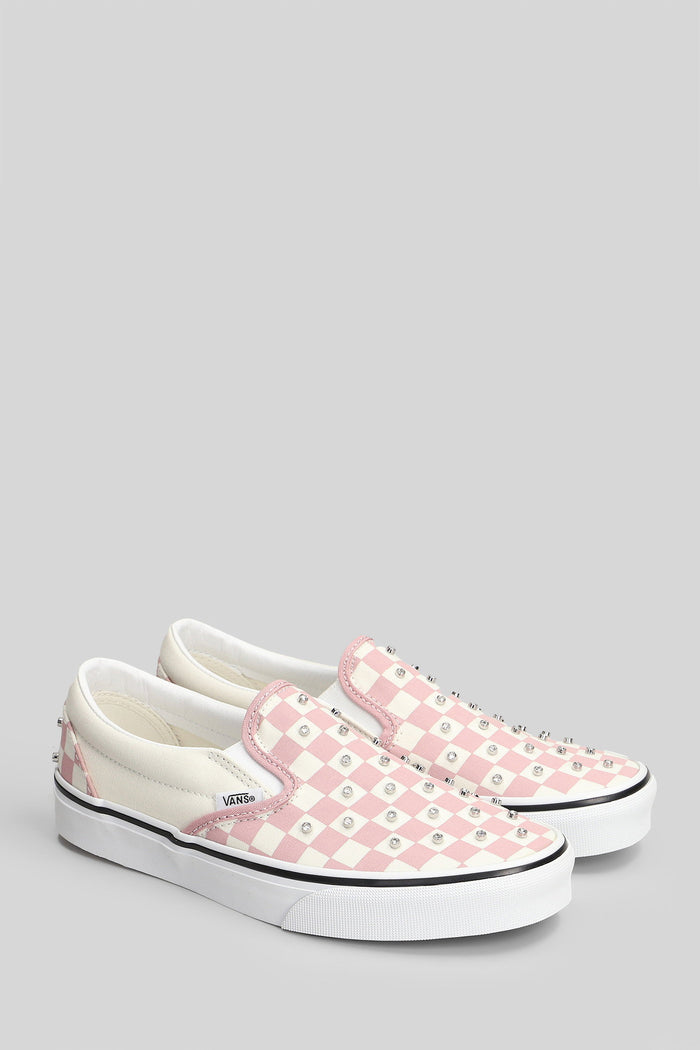 Classic Slip On Sneakers Rose-Pink Cotton Scarpe