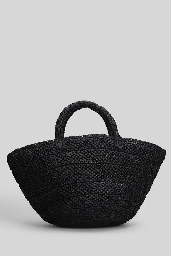 Ela Hand Bag Black Raffia Borse