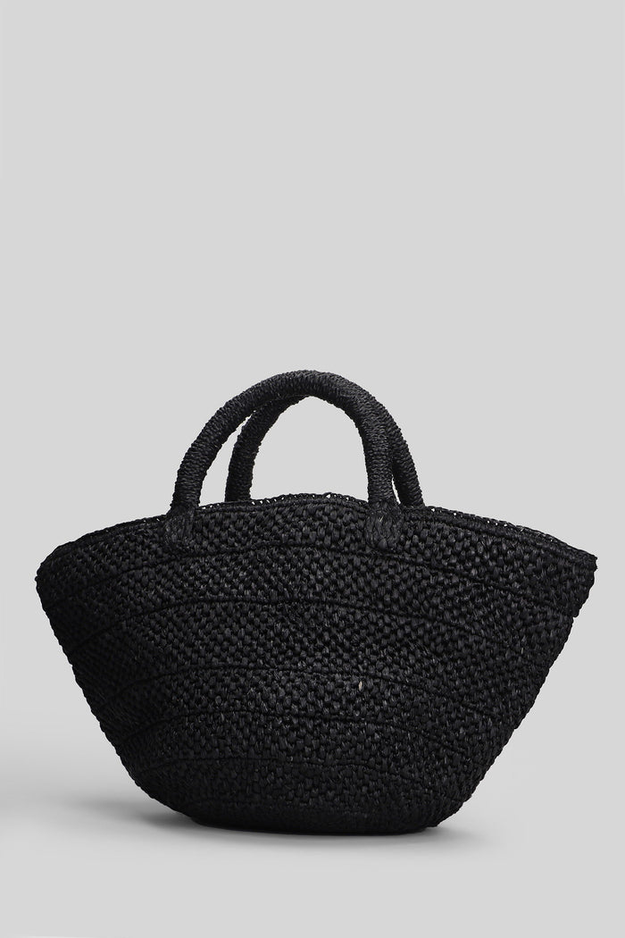 Ela Hand Bag Black Raffia Borse