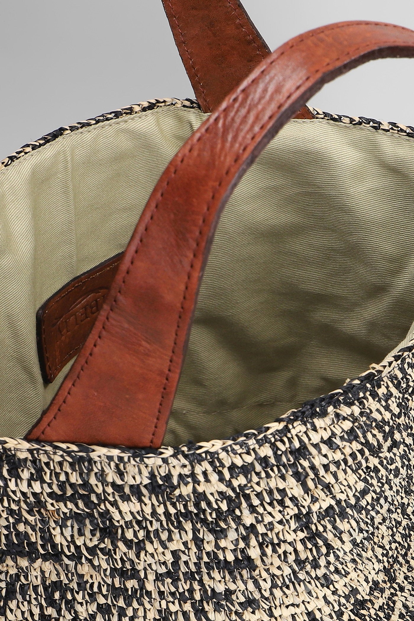 Mirozy Shoulder Bag Beige Raffia Borse