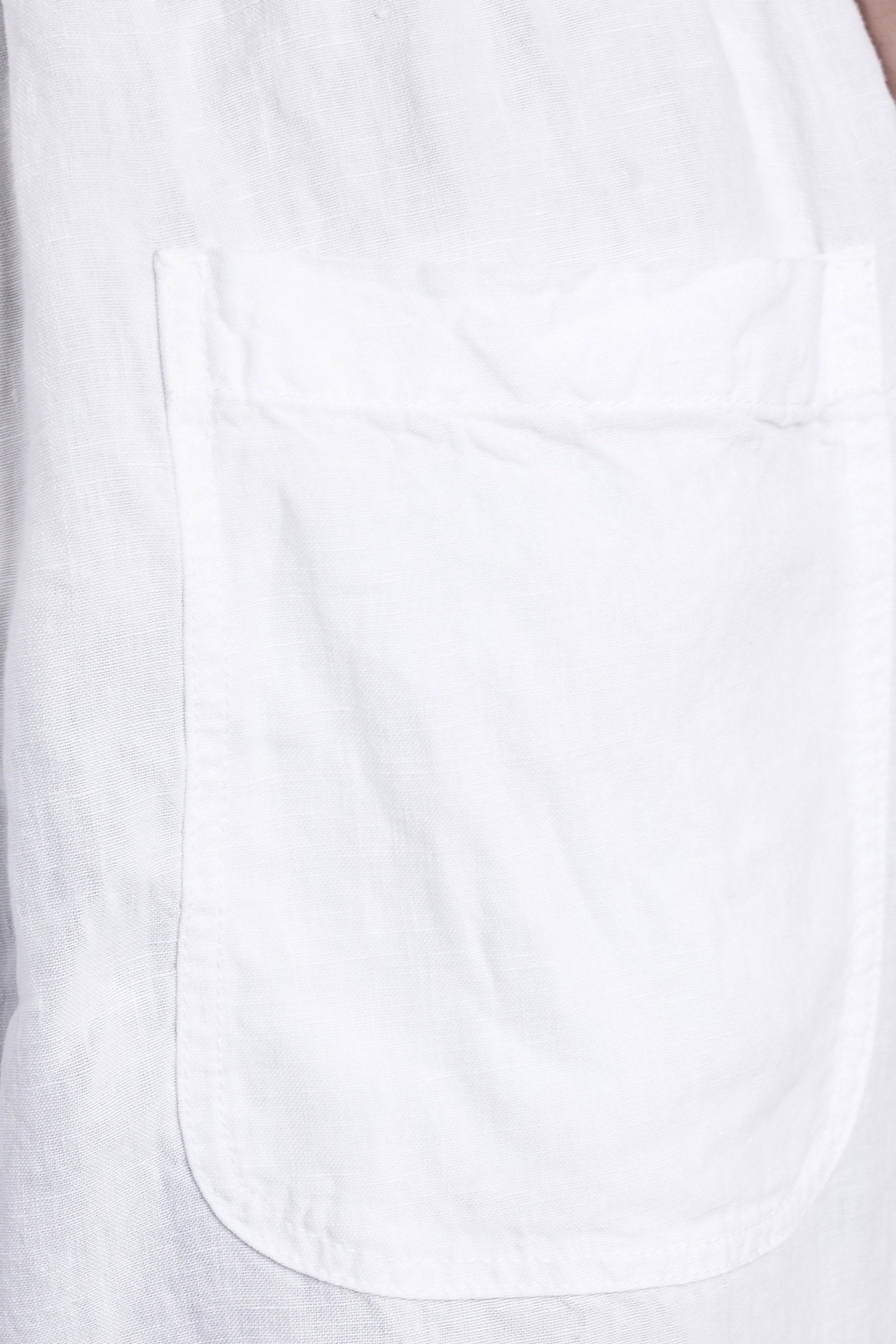 Ventura Pants White Linen Abbigliamento