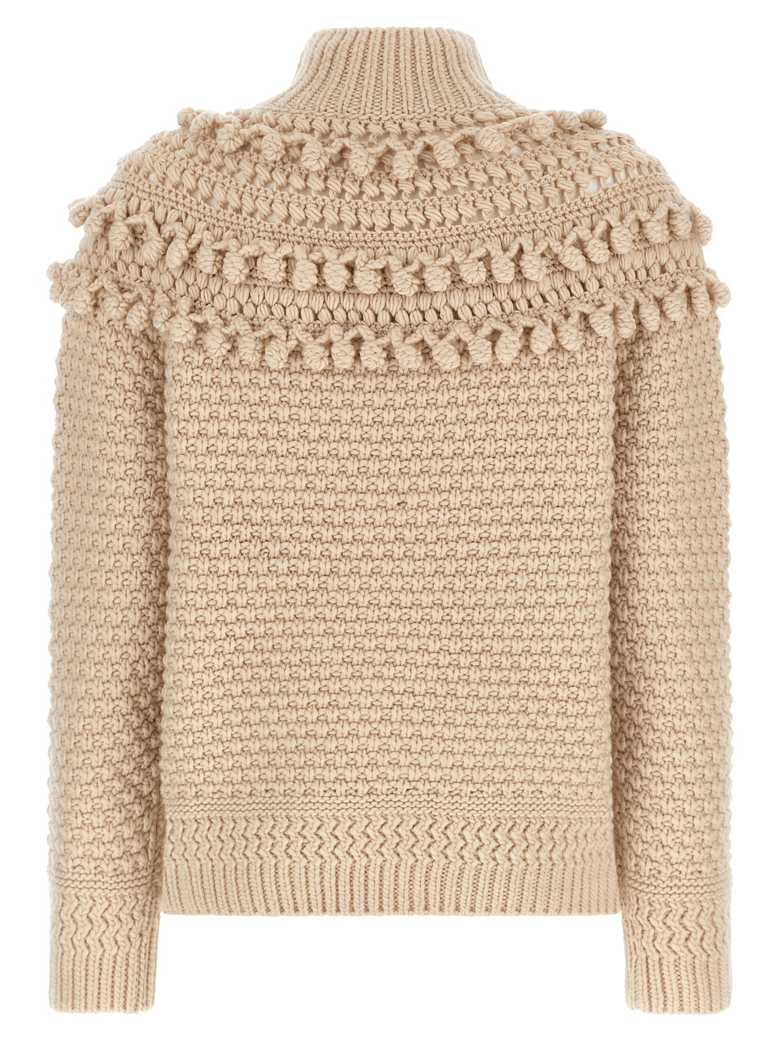 Hypnotic Bauble sweater Beige Wool Sweater, Cardigans