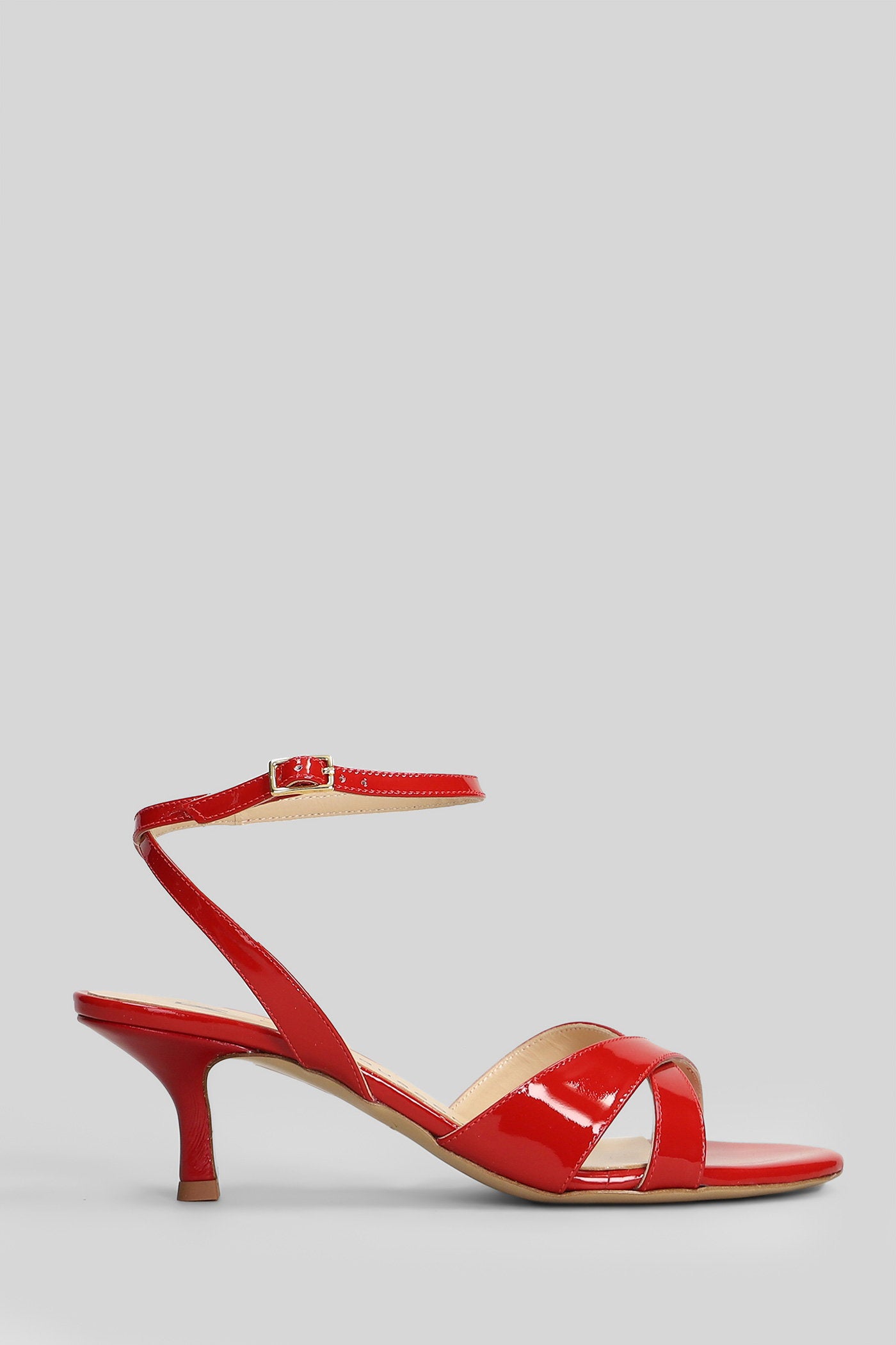 Sandals Red Patent Leather Scarpe