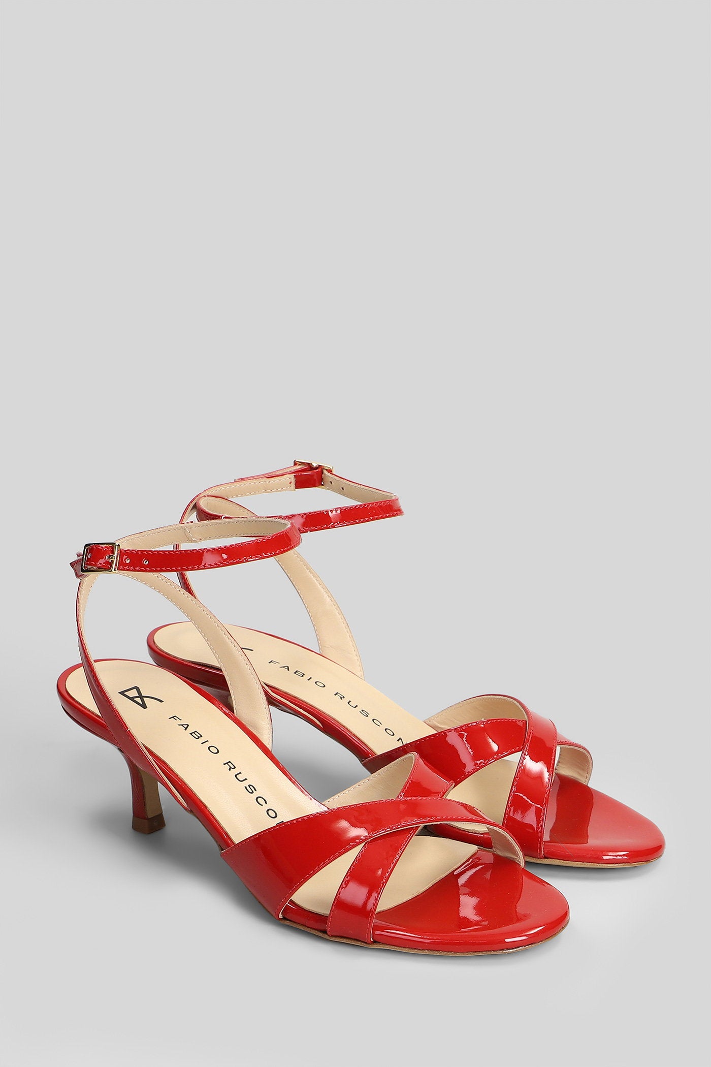 Sandals Red Patent Leather Scarpe