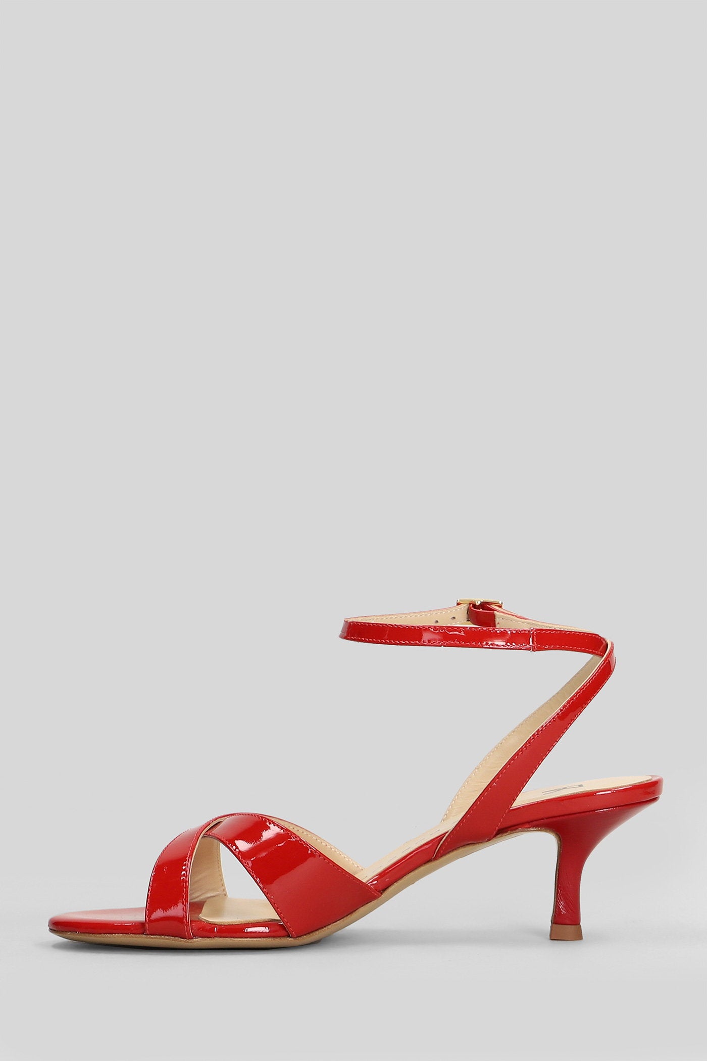 Sandals Red Patent Leather Scarpe