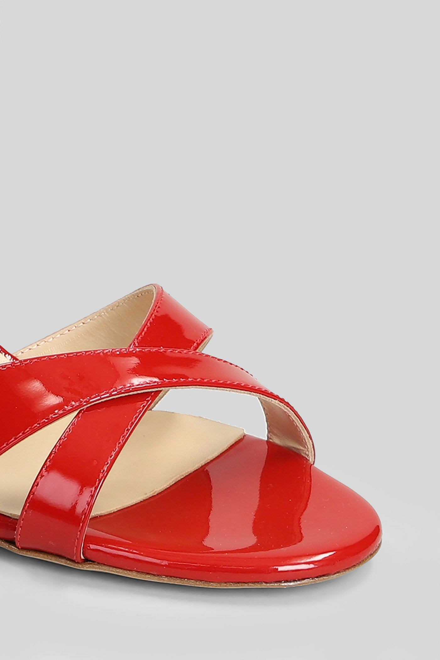 Sandals Red Patent Leather Scarpe