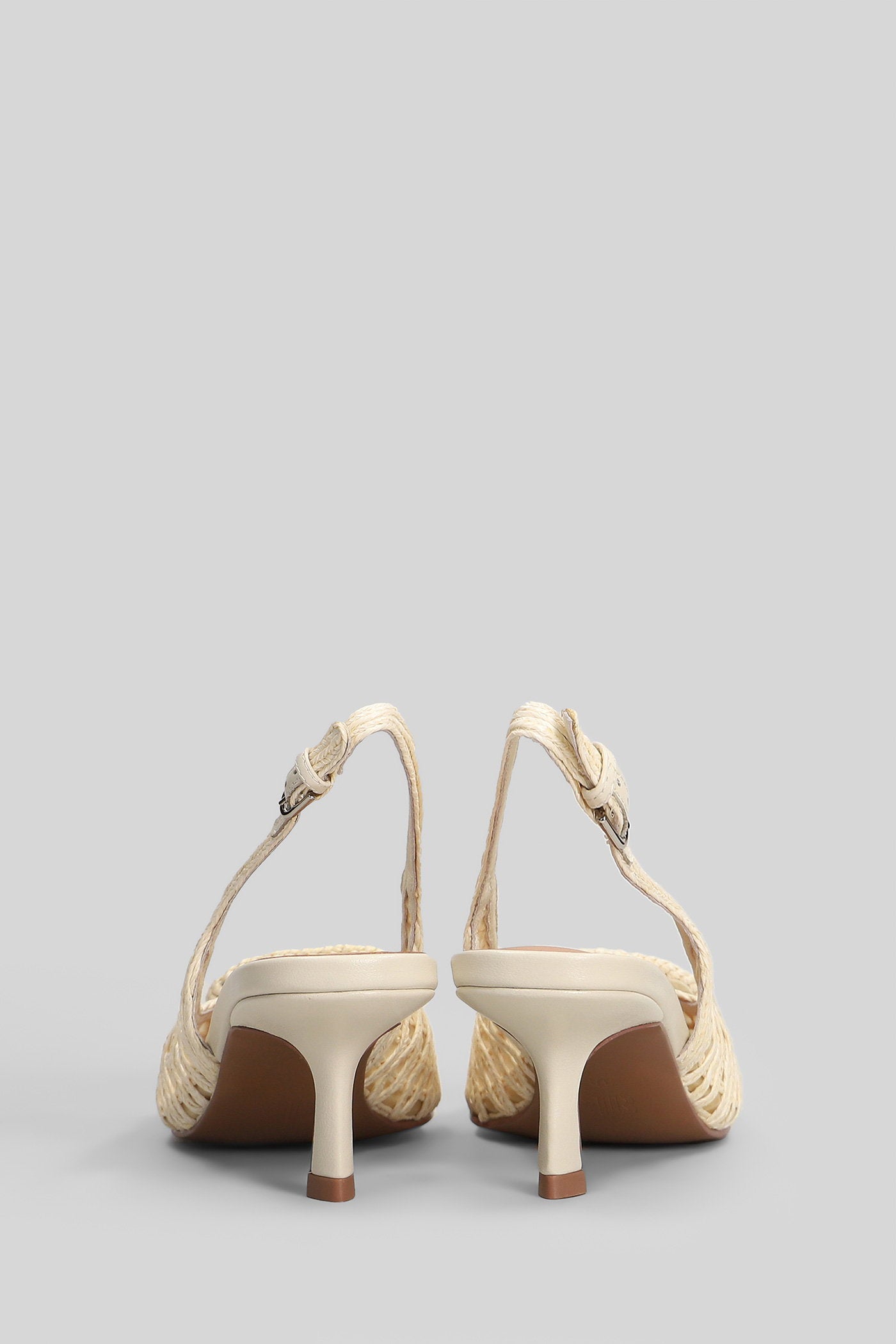 Hazel Pump 55 Pumps White Fabric Scarpe