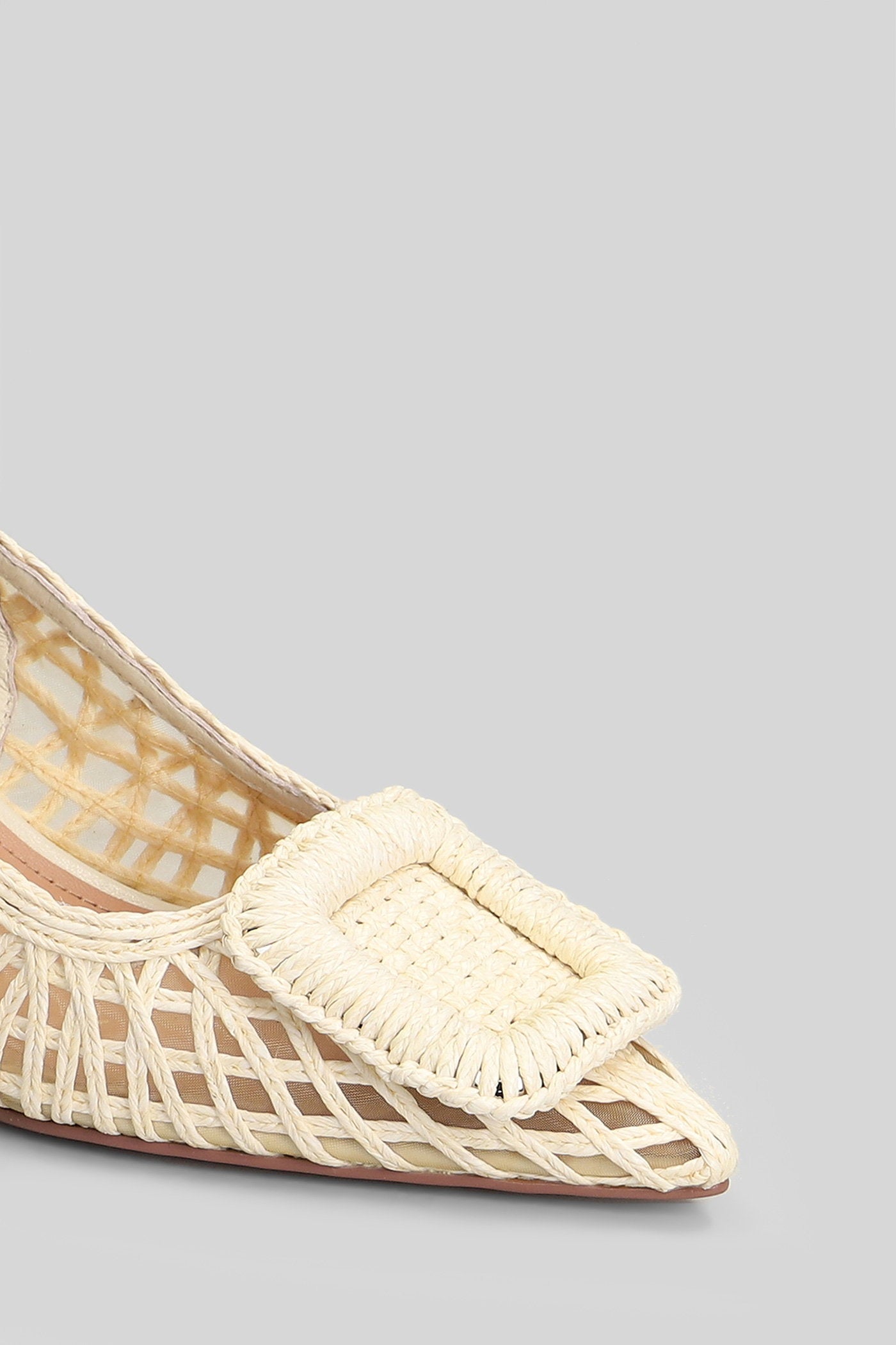 Hazel Pump 55 Pumps White Fabric Scarpe