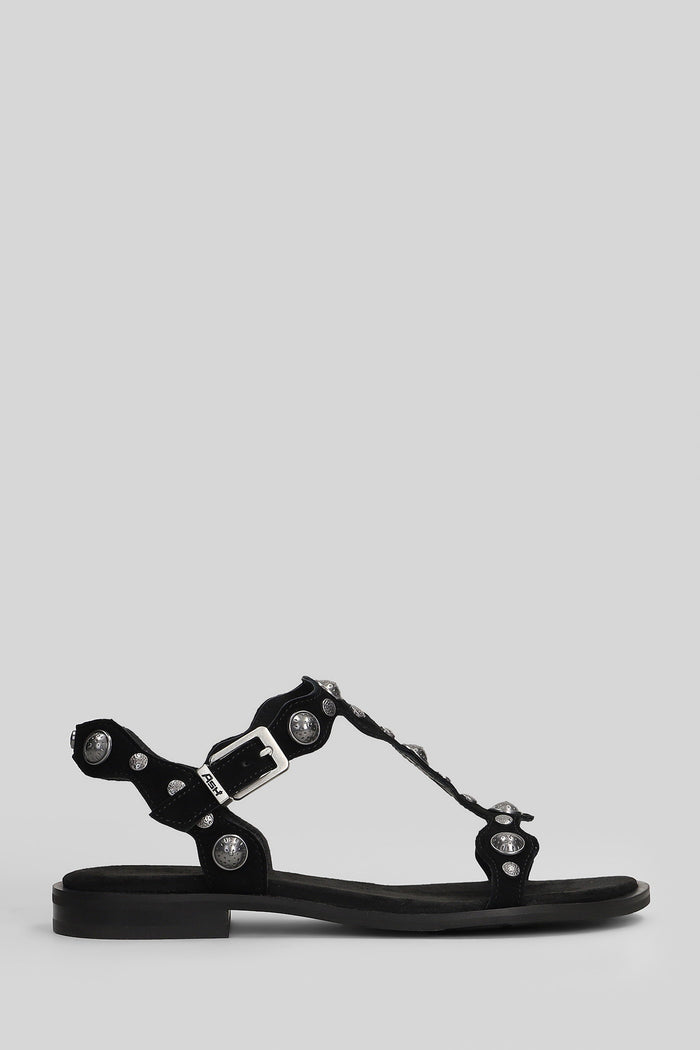 Phanny Flats Black Suede Scarpe