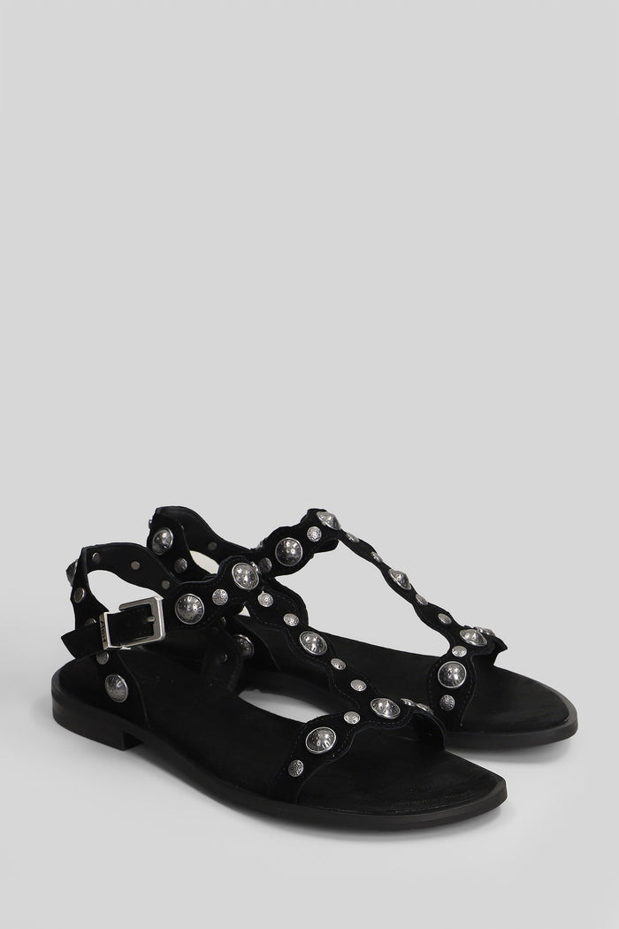 Phanny Flats Black Suede Scarpe