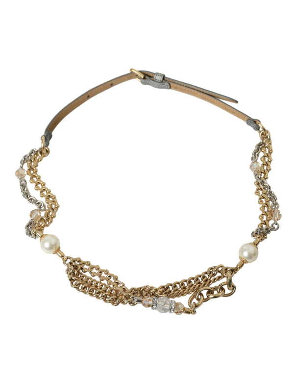 Dolce & Gabbana 50% Calf Leather belt in gold