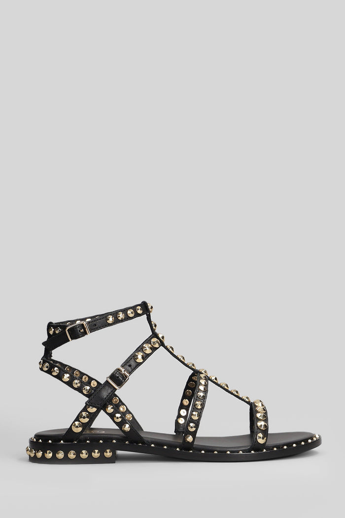 Precious Flats Black Leather Scarpe