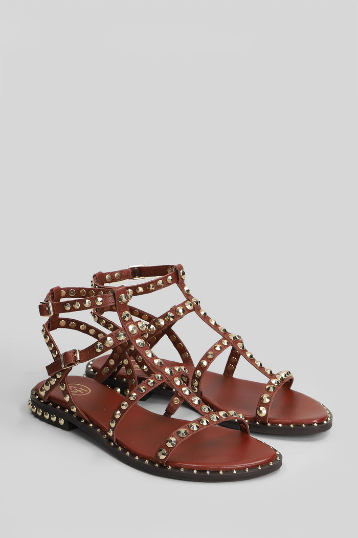 Precious Flats Bordeaux Leather Scarpe
