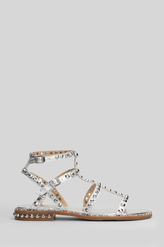 Precious Flats Silver Leather Scarpe