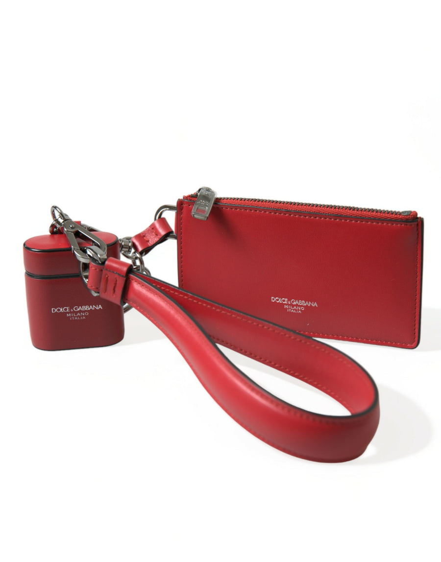 Dolce & Gabbana 100% Calf Leather coin purse in red