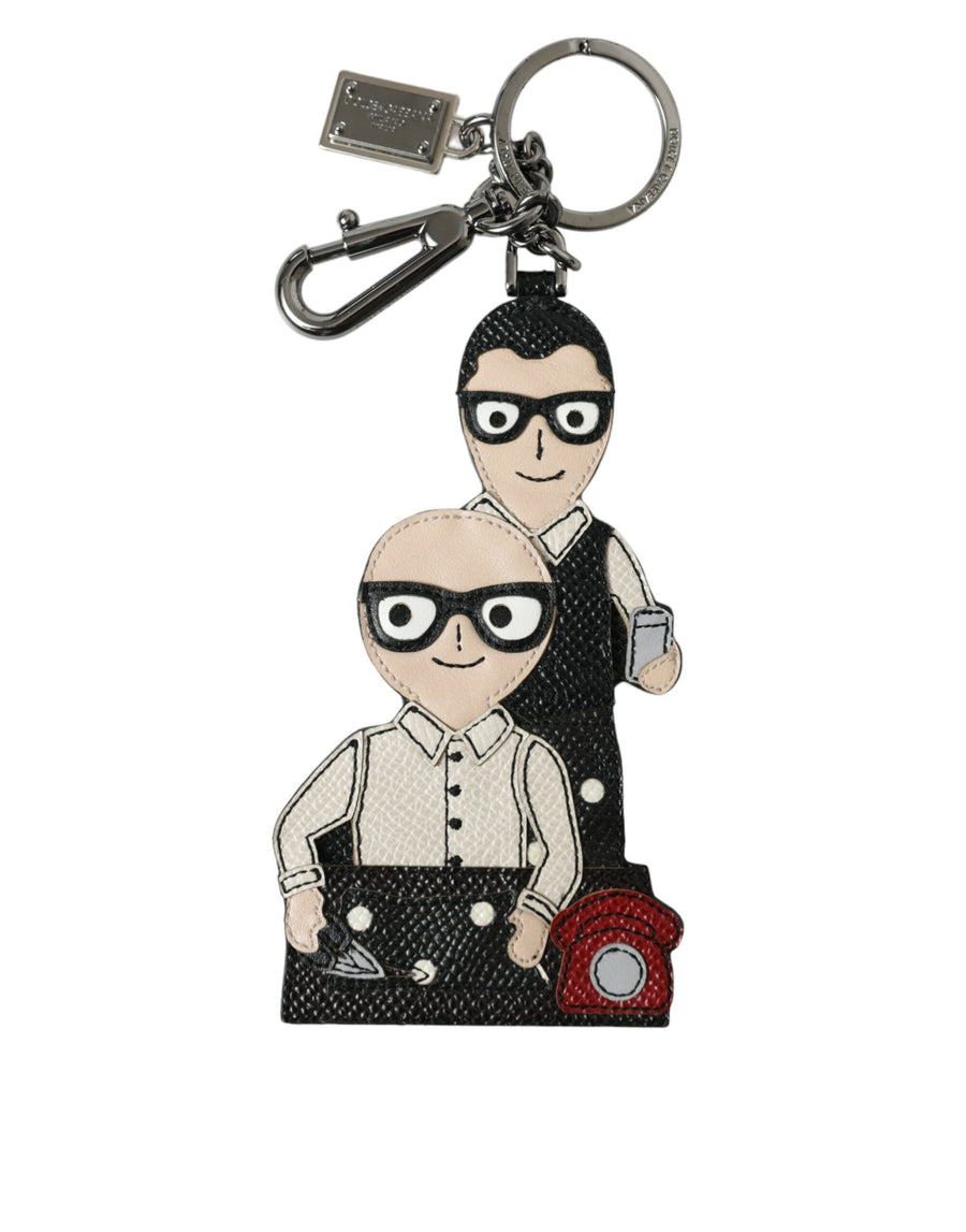 Dolce & Gabbana Brass chain and clasp key case in multicolor
