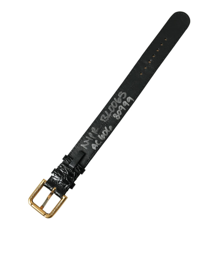 Dolce & Gabbana Leather belt in black — view 2