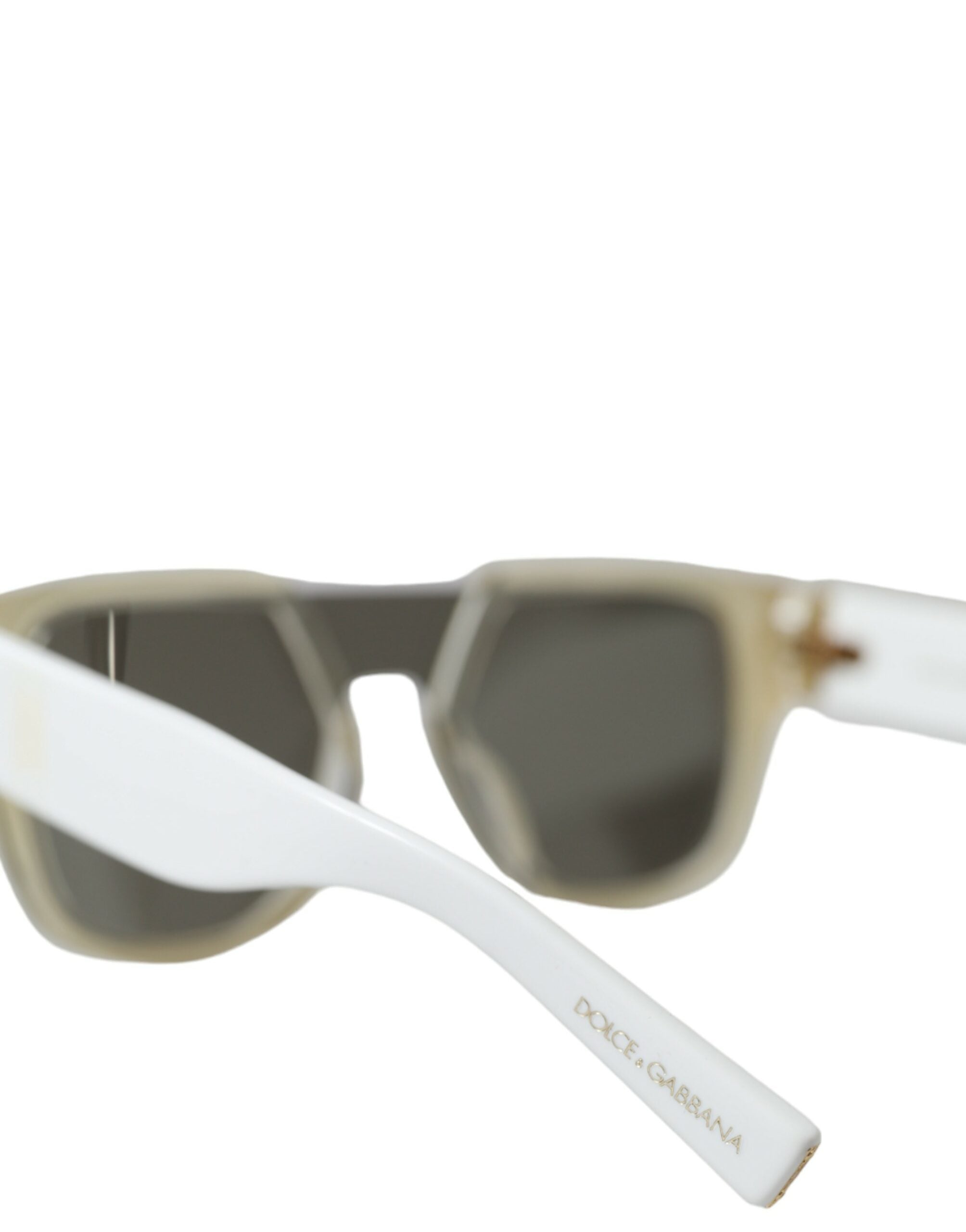White Acetate Mirror Lenses Dg4356 Sunglasses
