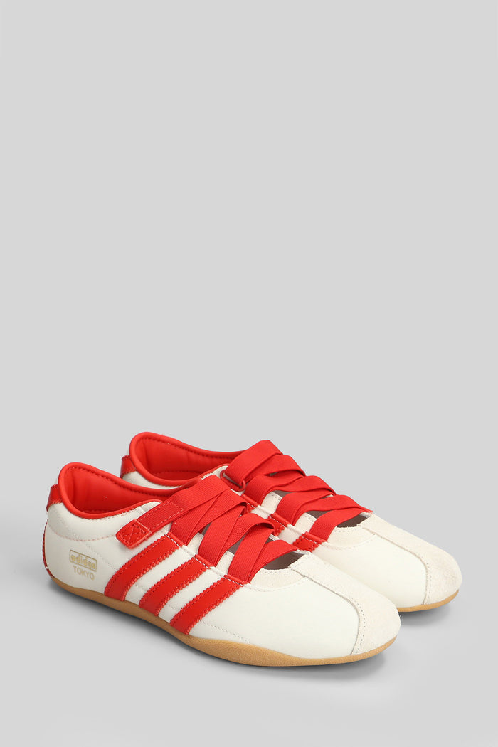 Tokyo Mj W Sneakers Beige Leather And Fabric Scarpe