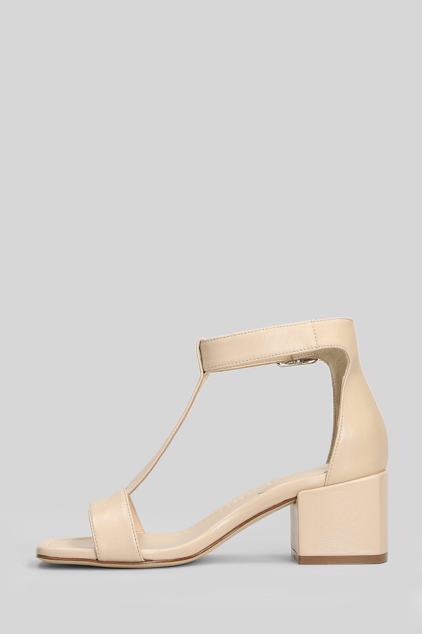 Sandals In Beige Leather Scarpe
