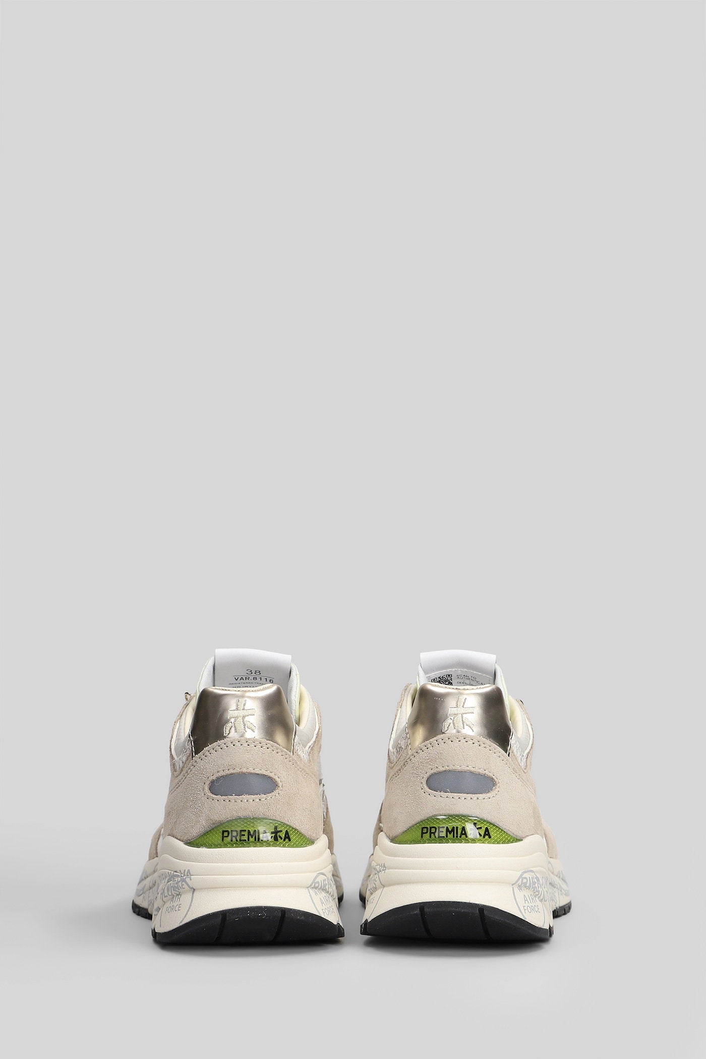 Mase Sneakers Taupe Suede And Fabric Scarpe