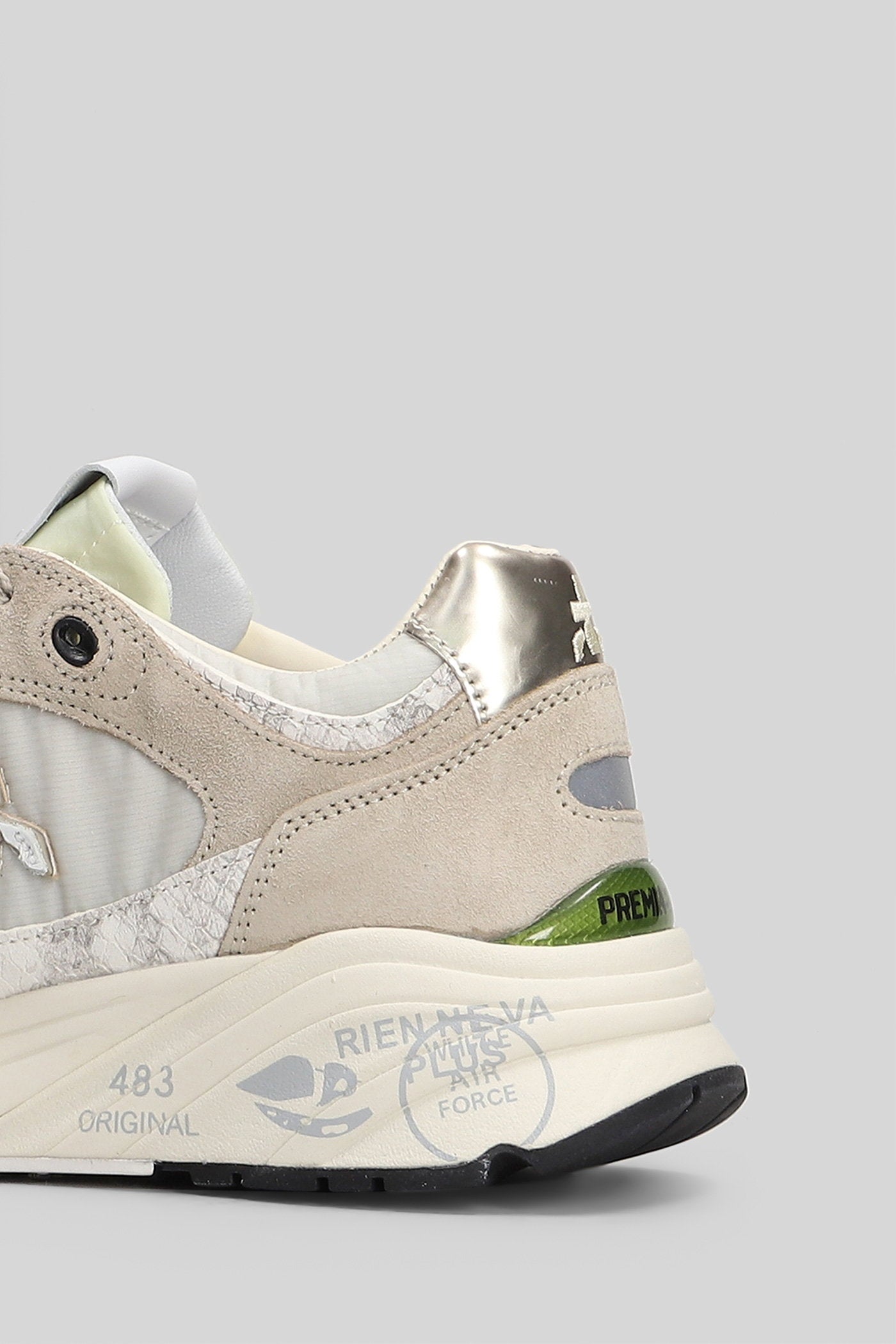 Mase Sneakers Taupe Suede And Fabric Scarpe