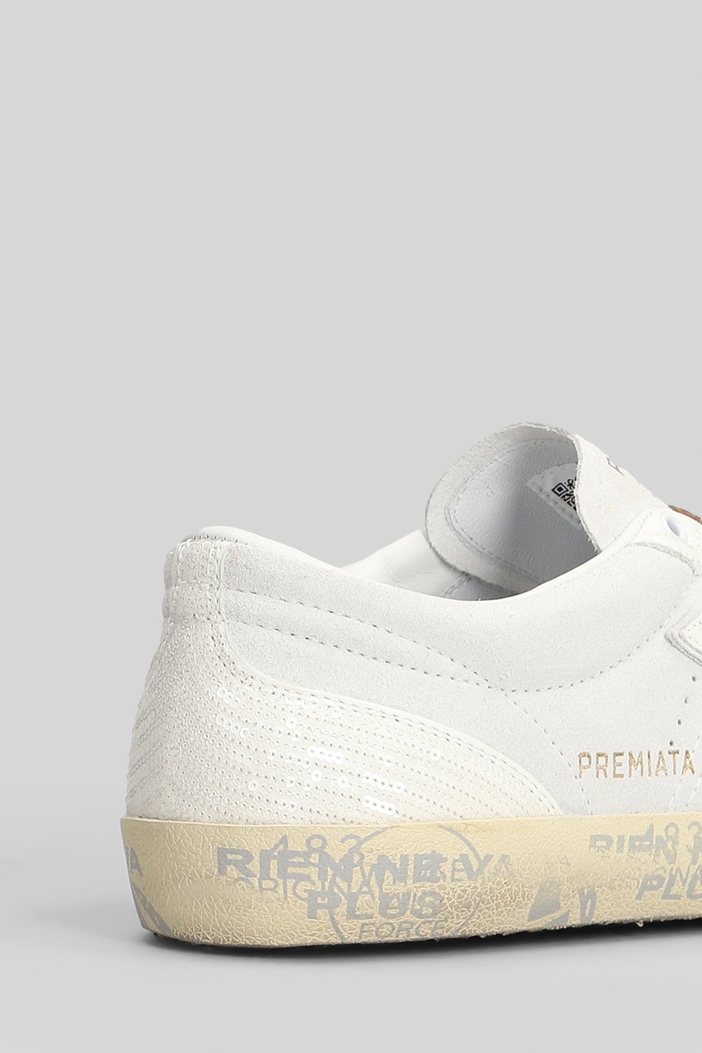 David Sneakers White Suede And Leather Scarpe