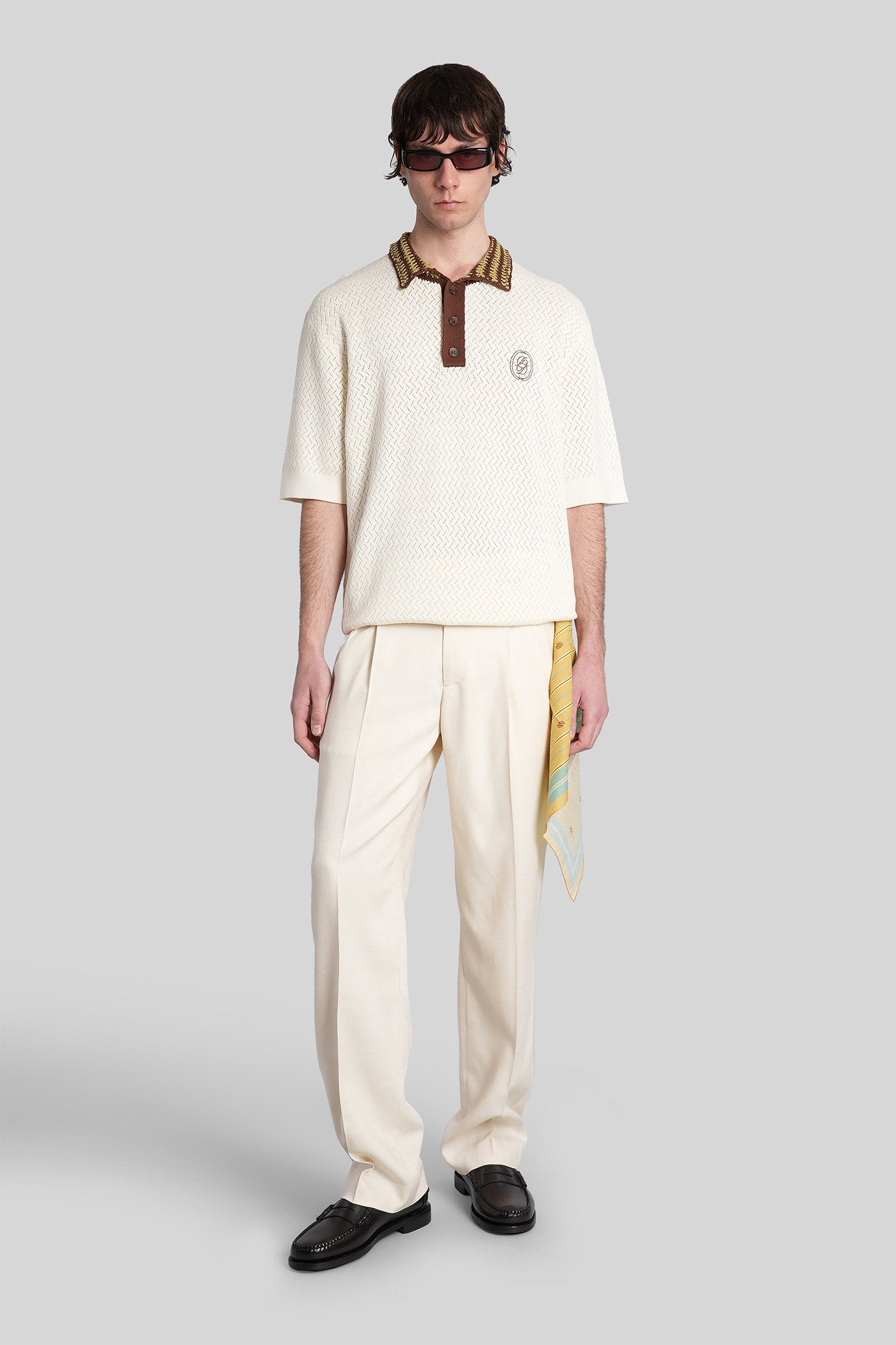 Pants Beige Viscose Abbigliamento