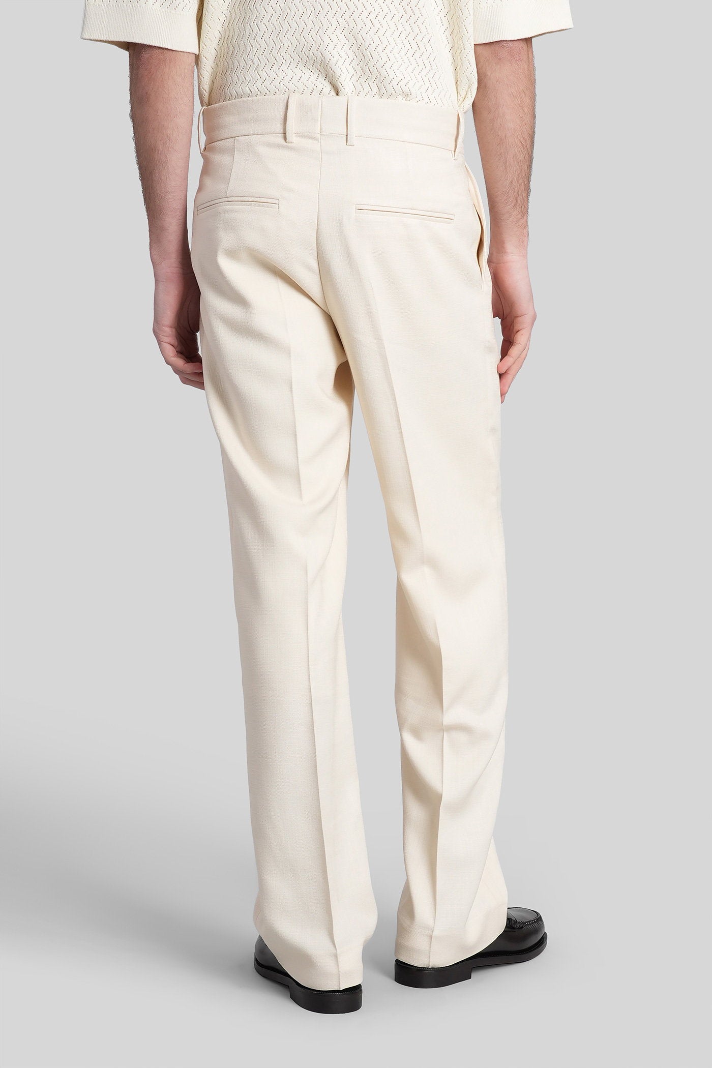 Pants Beige Viscose Abbigliamento