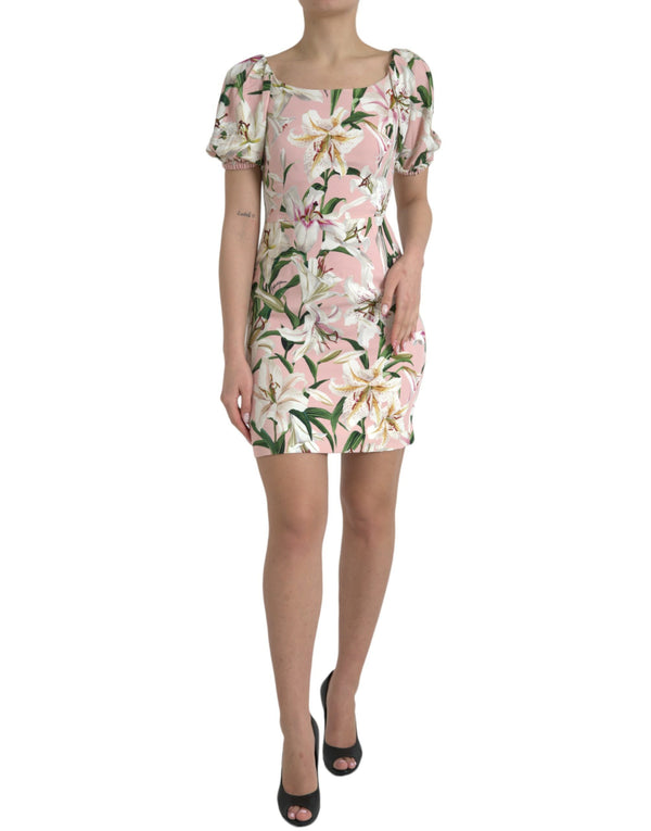 Dolce & Gabbana 95% Viscose 5% Elastane; lining 94% Silk 6% Elastane dress in pink