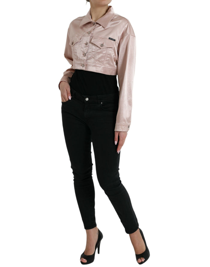 Dolce & Gabbana 98% Cotton 2% Elastane jacket in pink — view 2