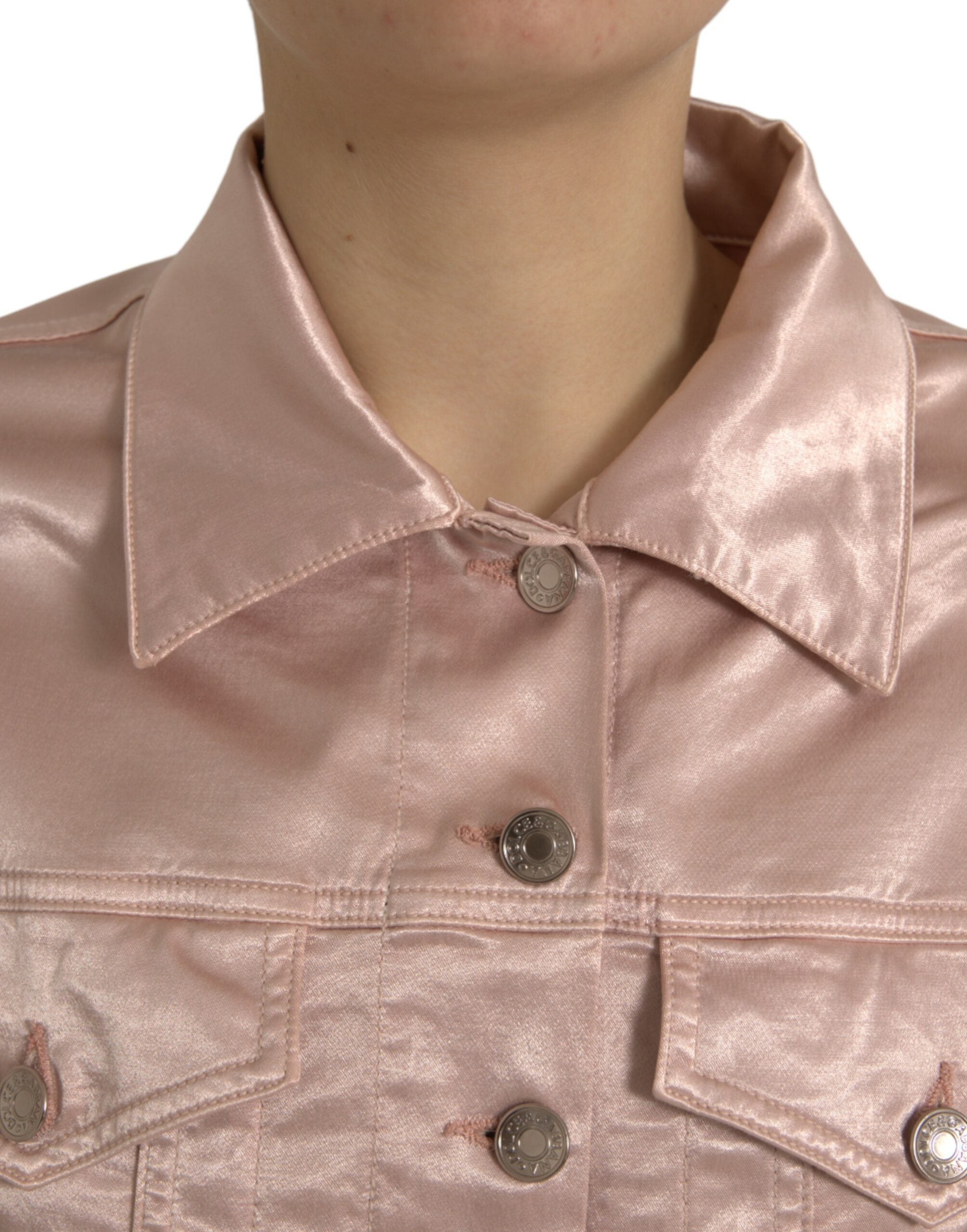 Dolce & Gabbana 98% Cotton 2% Elastane jacket in pink — view 4
