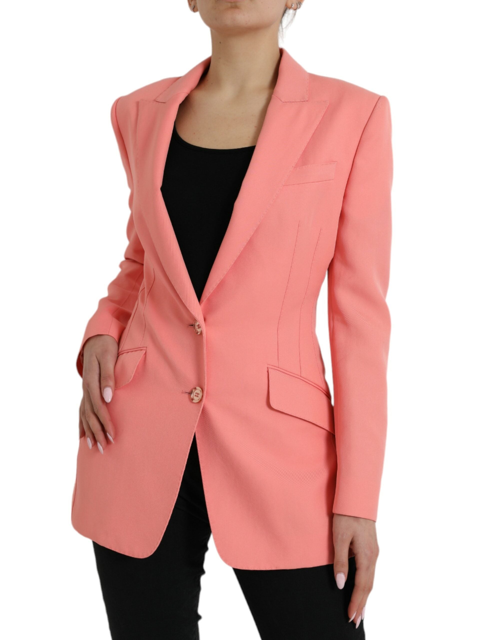 Dolce & Gabbana 57% Polyester blazer in pink — view 2