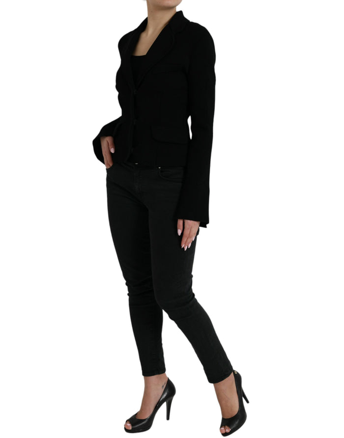 Dolce & Gabbana 72% Viscose blazer in black — view 2