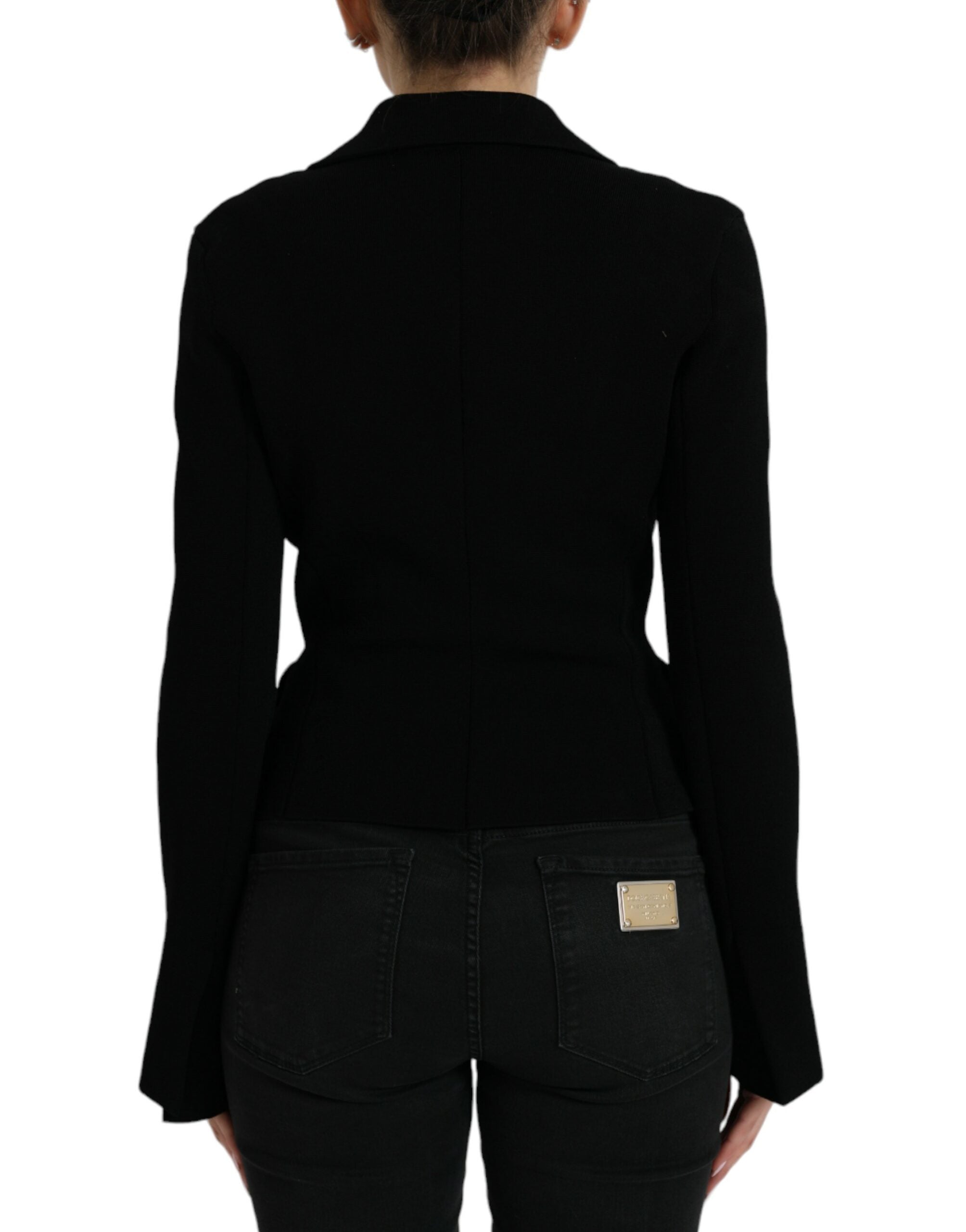 Dolce & Gabbana 72% Viscose blazer in black — view 3
