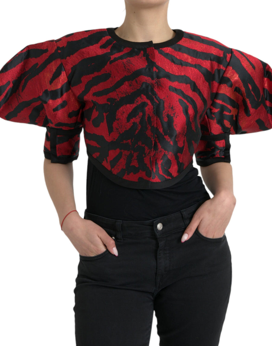 Dolce & Gabbana 85% Polyester blazer in red