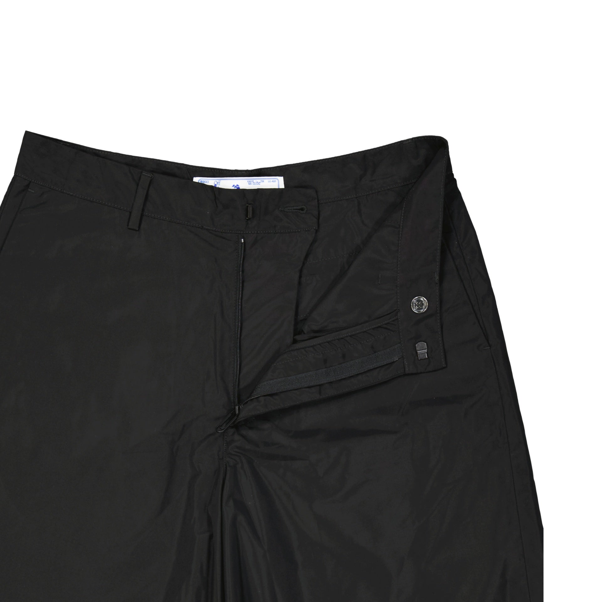 Off-White Casual Short Black Polyester