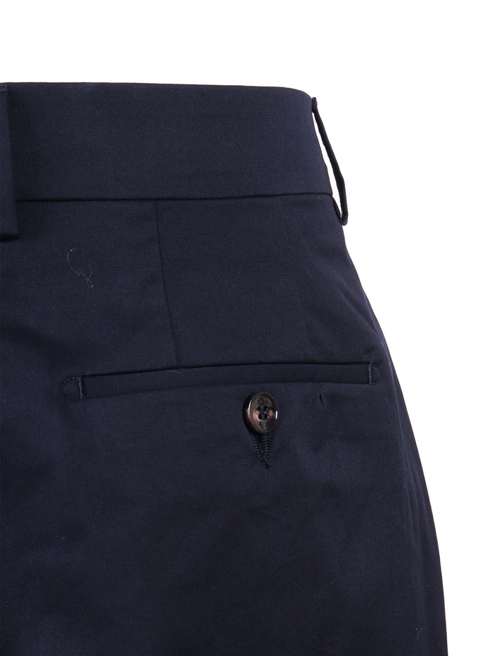 Yretro Long Pants Blue Cotton
