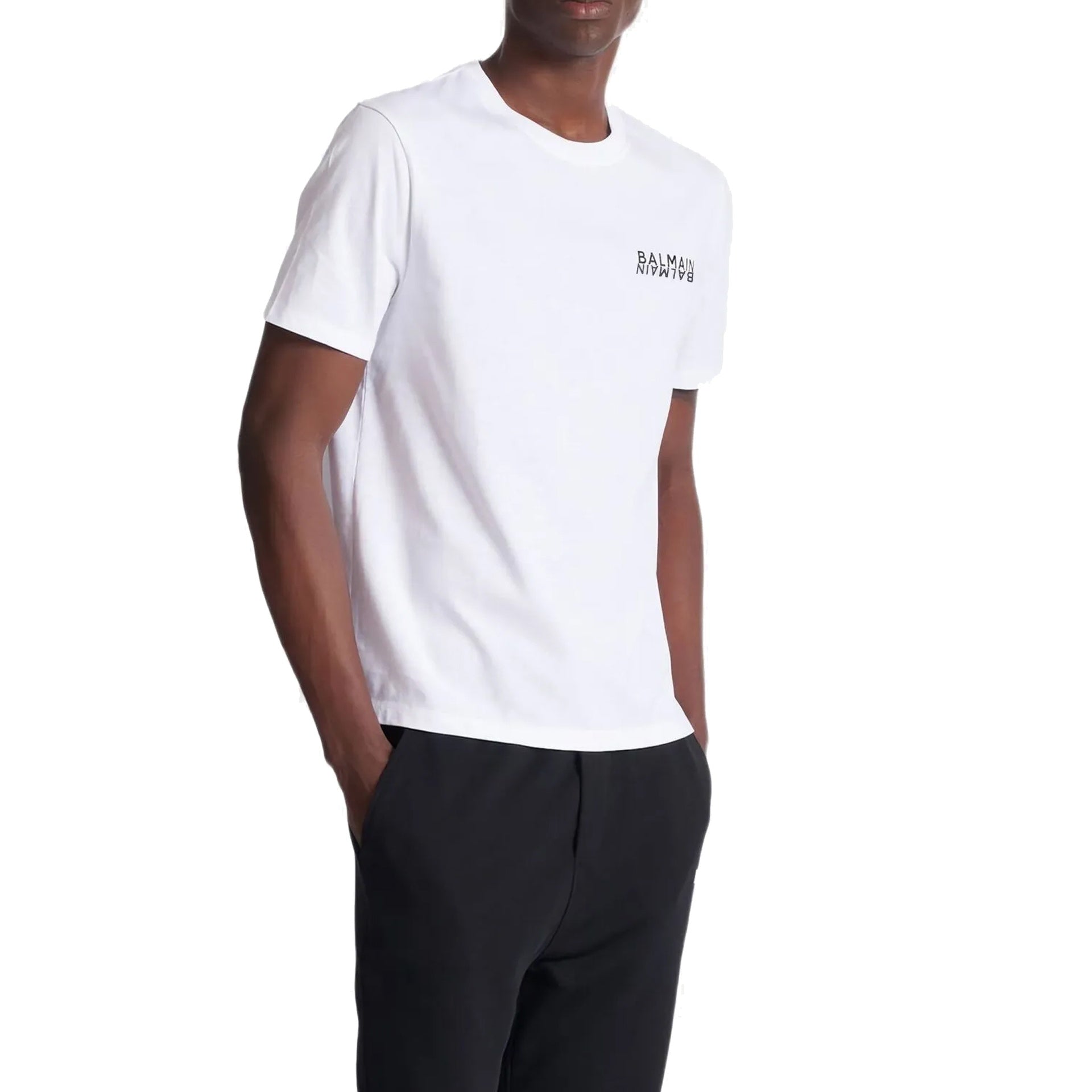 Logo-Print T-Shirt White Cotton