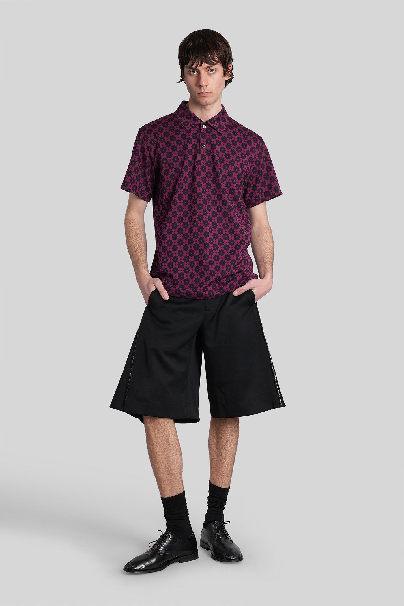 Polo Viola Cotton Abbigliamento