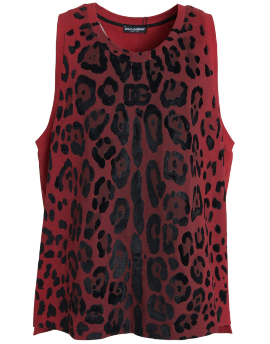 Dolce & Gabbana 100% Cotton tank top in red