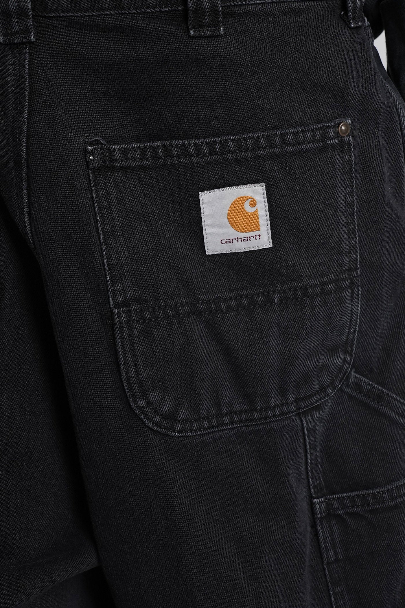 Og Double Knee Sh Shorts Black Denim Abbigliamento