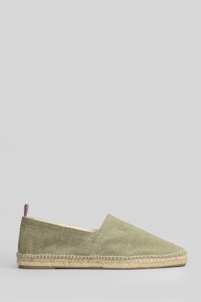 Pablo-002 Espadrilles Green Canvas Scarpe