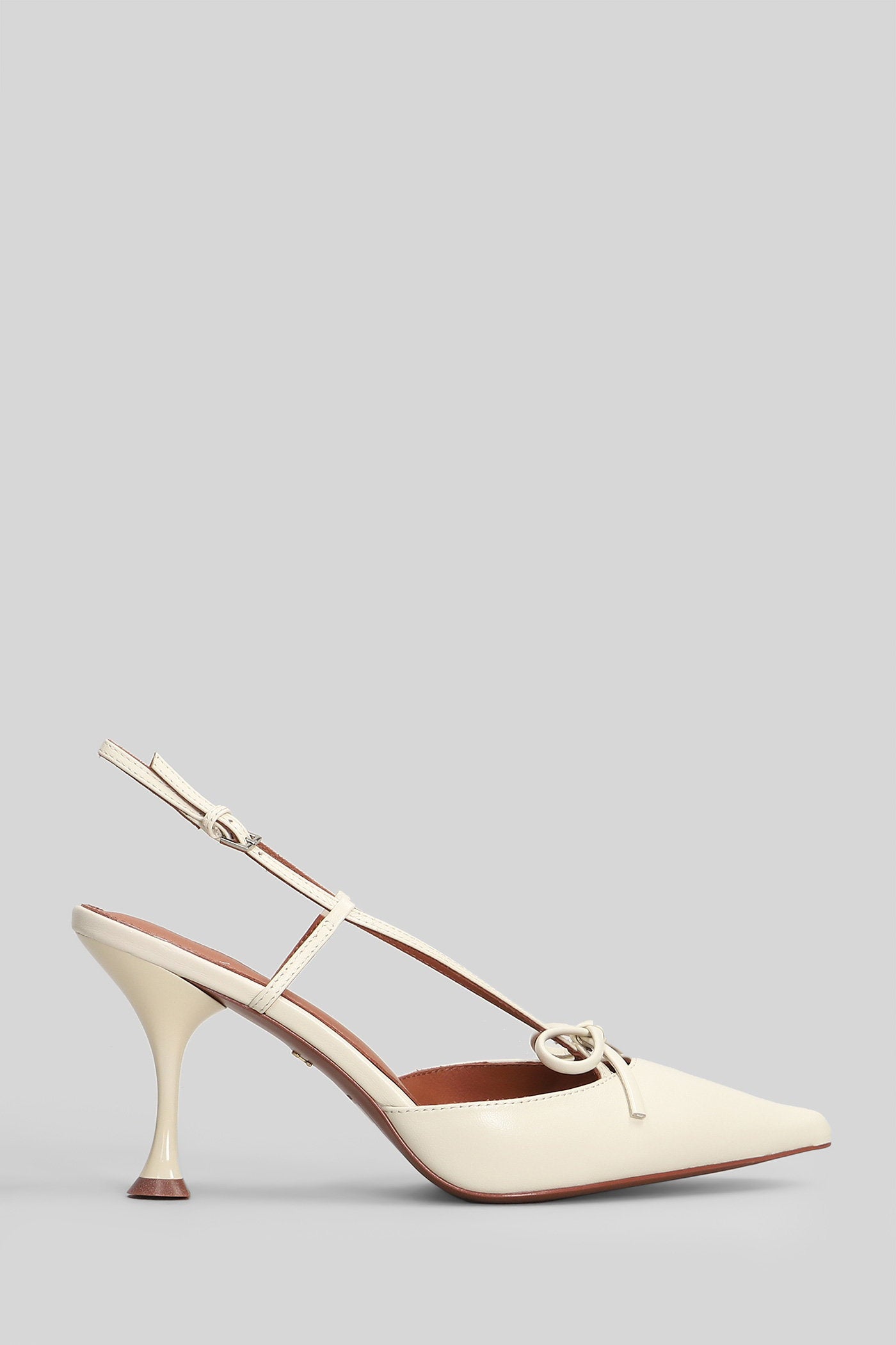 Audrey Pump 80 Pumps Beige Leather Scarpe