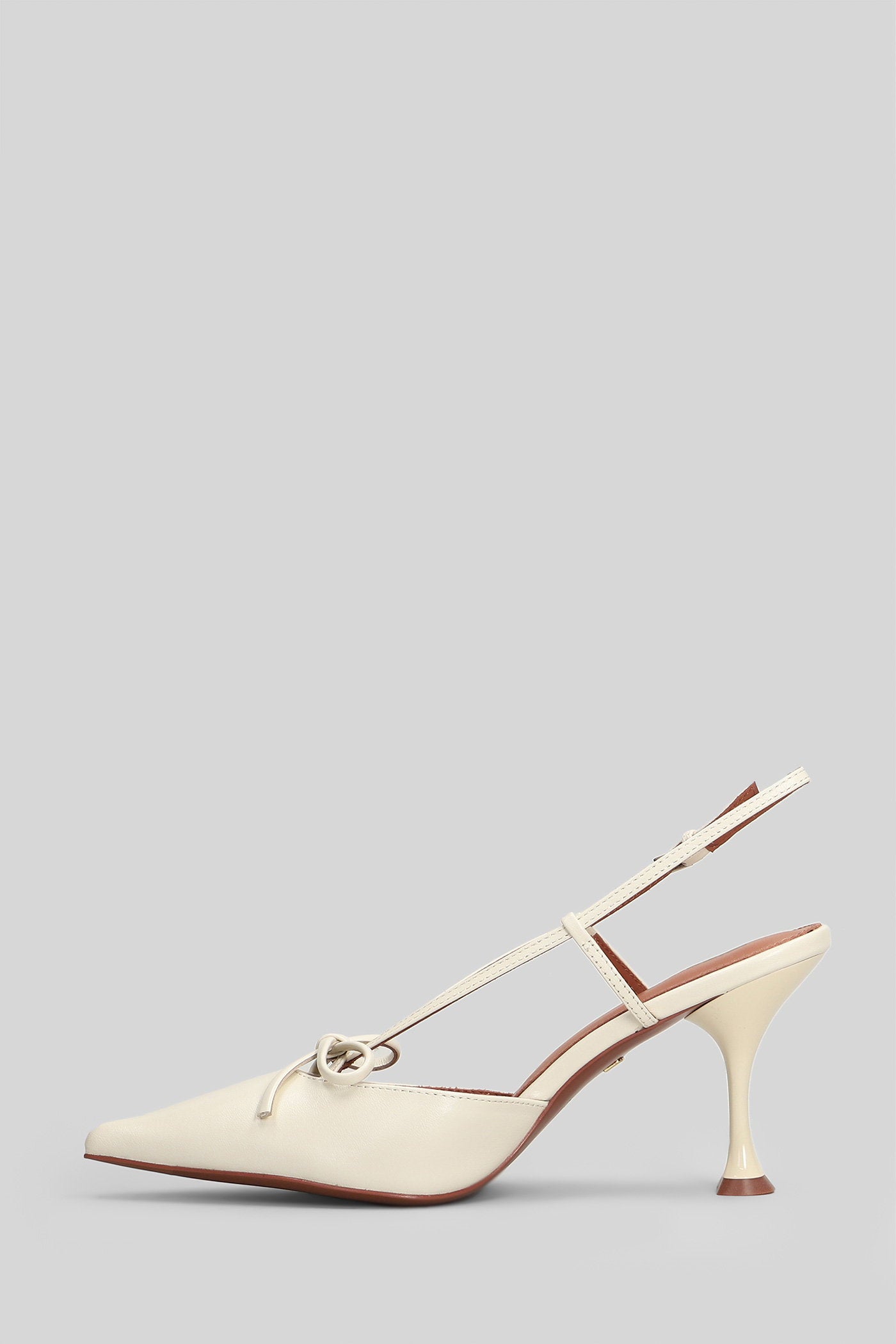 Audrey Pump 80 Pumps Beige Leather Scarpe