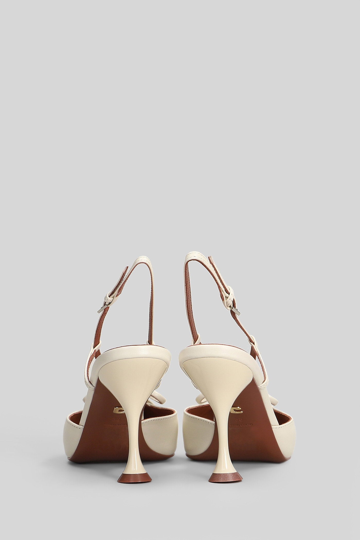 Audrey Pump 80 Pumps Beige Leather Scarpe