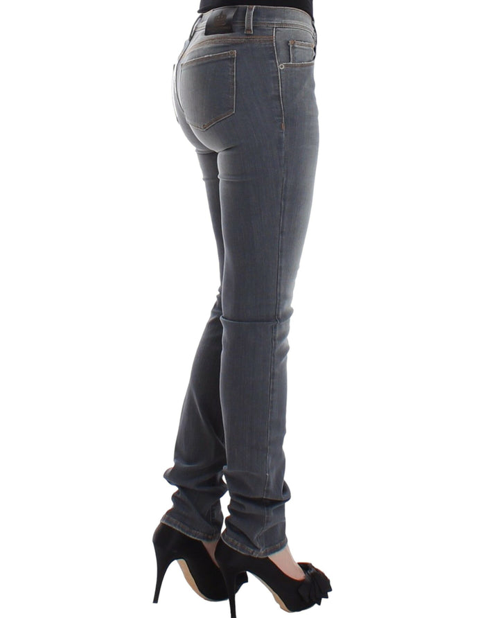 Ermanno Scervino 98% cotton jeans in gray — view 2