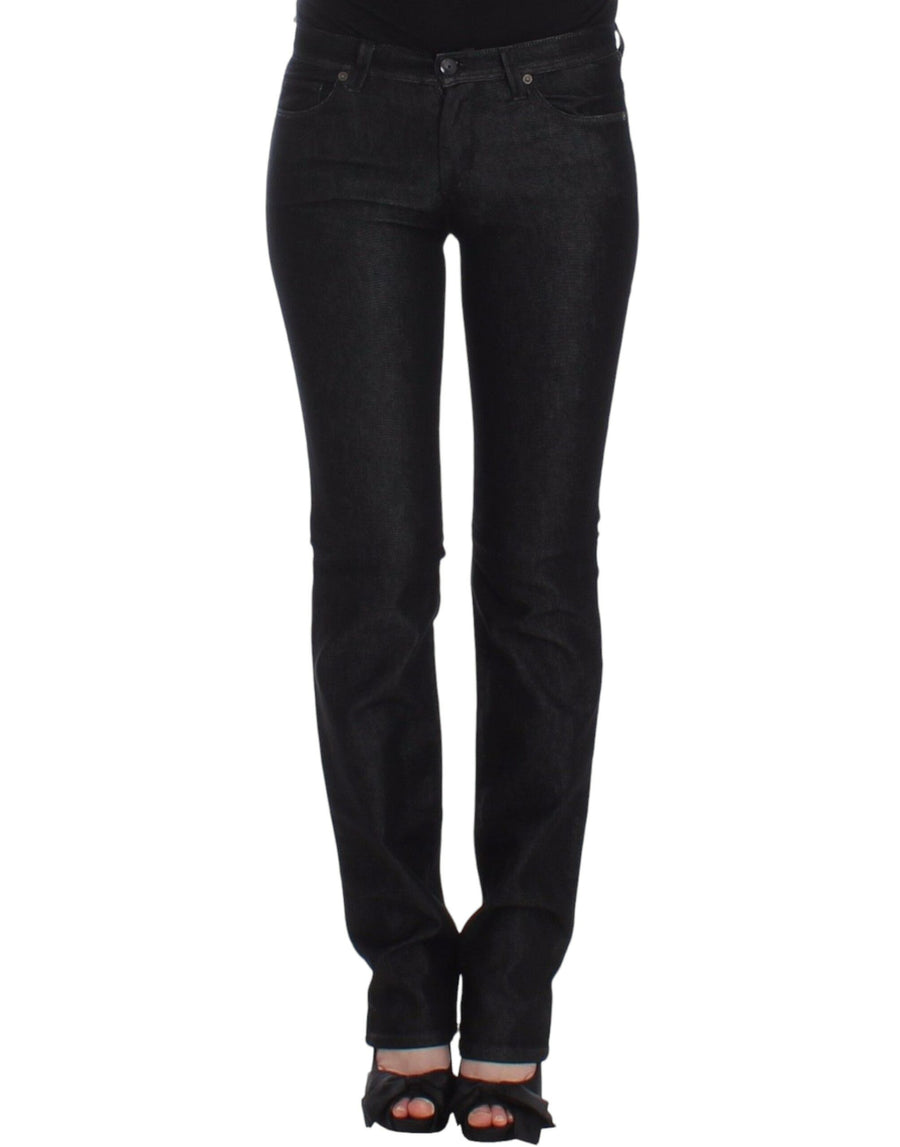 Ermanno Scervino 65% cotton jeans in black
