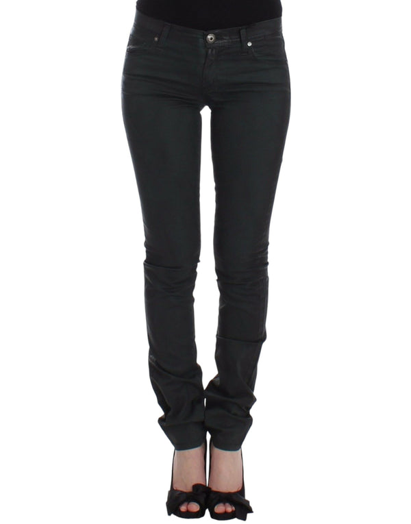 Ermanno Scervino 97% cotton jeans in black